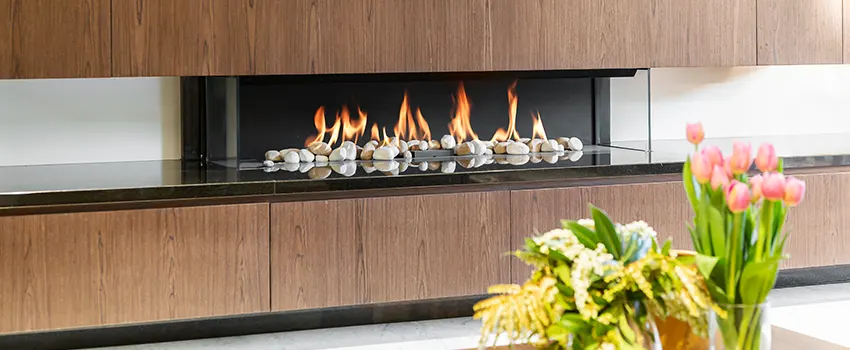 Double-height Fireplace Design Refurbishment in Spring Valley, California